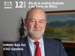 Gonzalo Bajo Auz: “La sociedad debería valorar la suerte que tenemos de contar con este sistema de justicia gratuita