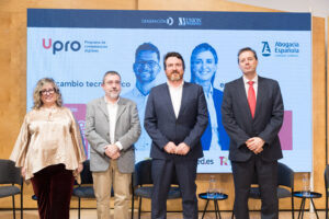 De izda. a dcha: María Luisa García Torres, Pedro Galán Carrillo, Alfredo Sánchez-Rubio Triviño y Jairo Vázquez Alonso.