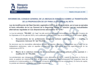 thumbnail-Abogacía Española analiza el texto definitivo de la Proposición de Ley sobre las mutualidades alternativas
