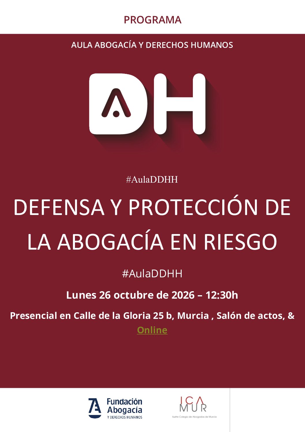 PROGRAMA Abogacía en riesgo Murcia
