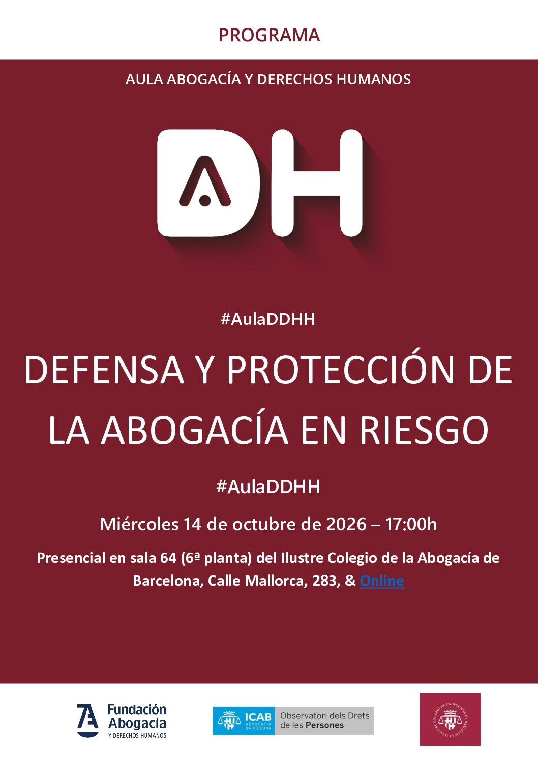 PROGRAMA Abogacía en riesgo